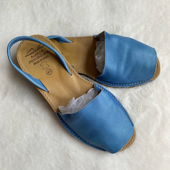 Avarca menorquinas blue leather sandals | shoes | summer | size 41 - Picture 3 of 5